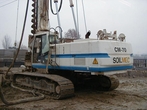 Venta y alquiler de Soilmec CM70 CFA de segunda mano. Venta y alquiler de maquinaria usada de pilotes y micropilotes CFA
