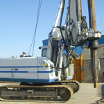 M&aacute;quina de segunda mano de pilotes con kelly para gran di&aacute;metro Soilmec R208