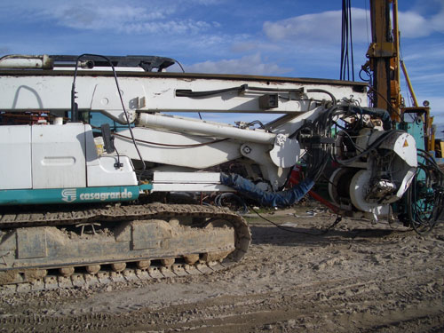Piling rigs for large diameter boring