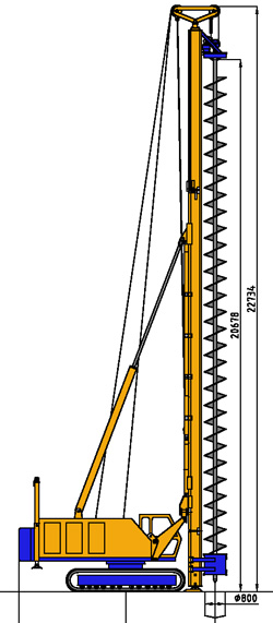 MODEL&CO,    CFA (Continuous flight auger)   ( ) BF10      
