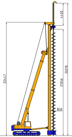 MODEL&CO, manufacturer of Continuous Flight Auger (CFA) rig equipment BL10 for foundation engineering. MODEL&CO, manufacturer of foundation engineering equipment