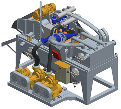 MODEL&CO, manufacturer of mud desanders of double cycloning MD190C for mud treatment for foundation engineering. MODEL&CO, manufacturer of foundation engineering equipment