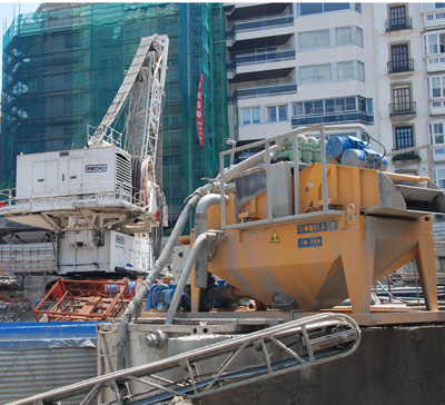 MODEL&CO, manufacturer of mud desanders of double cycloning MD190D for mud treatment for foundation engineering. MODEL&CO, manufacturer of foundation engineering equipment