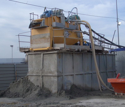 MODEL&CO, manufacturer of mud desanders of double cycloning MD190D for mud treatment for foundation engineering. MODEL&CO, manufacturer of foundation engineering equipment