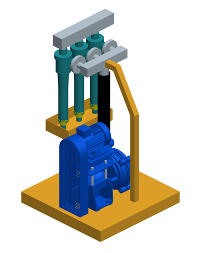 MODEL&CO, manufacturer of mud desilter equipment DS20 for foundation engineering. MODEL&CO, manufacturer of foundation engineering equipment