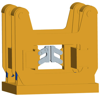 MODEL&CO, manufacturer of flat stop-end joint hydraulic extractor HEP1000 for diaphragm wall for foundation engineering. MODEL&CO, manufacturer of foundation engineering equipment