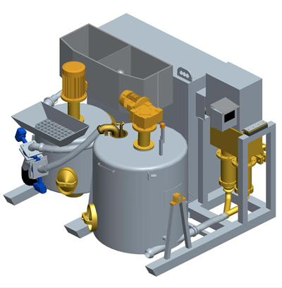 MODEL&CO, manufacturer of compact grouting sets GS140 for grouting equipment. MODEL&CO, manufacturer of foundation engineering equipment