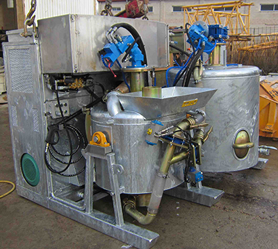 MODEL&CO, manufacturer of compact grouting sets GS120 for grouting equipment. MODEL&CO, manufacturer of foundation engineering equipment