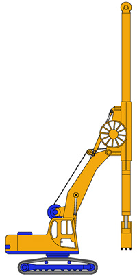 MODEL&CO, manufacturer of hydraulic diaphragm wall grab MPK-300 for foundation engineering machinery. MODEL&CO, manufacturer of foundation engineering equipment