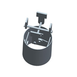 Joint with double central pin, diaphragm wall implements
