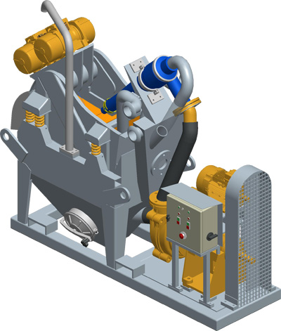 MODEL&CO, manufacturer of mini mud desanders of simple cycloning MD12 for mud treatment for foundation engineering. MODEL&CO, manufacturer of foundation engineering equipment