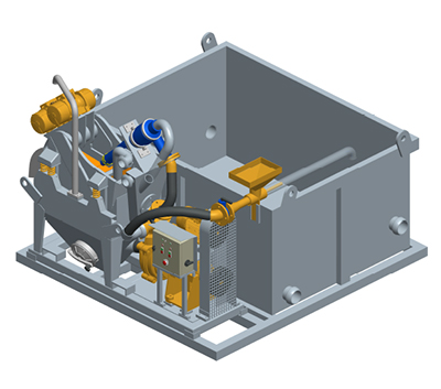 MODEL&CO, manufacturer of mini mud desanders of simple cycloning MD12 for mud treatment for foundation engineering. MODEL&CO, manufacturer of foundation engineering equipment