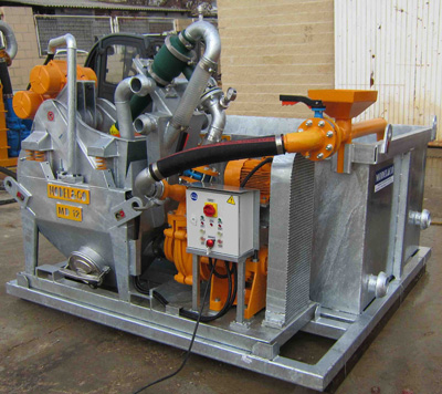MODEL&CO, manufacturer of mini mud desanders of simple cycloning MD12 for mud treatment for foundation engineering. MODEL&CO, manufacturer of foundation engineering equipment