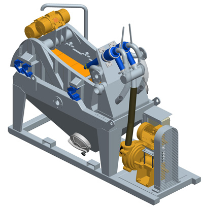 MODEL&CO, manufacturer of mini mud desanders of simple cycloning MD45 for foundation engineering. Desander for geothermal. MODEL&CO, manufacturer of foundation engineering equipment
