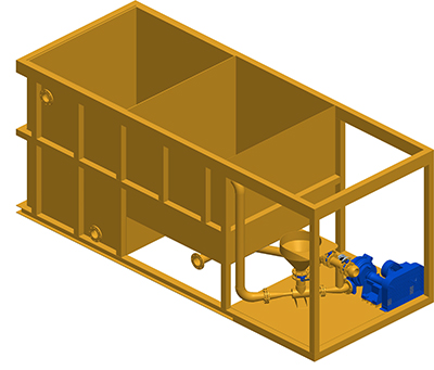 MODEL&CO, manufacturer of large capacity batch mixer  M20 for foundation engineering. MODEL&CO, manufacturer of foundation engineering equipment
