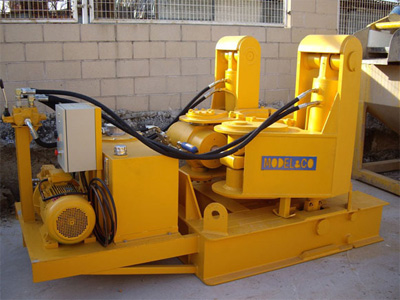 MODEL&CO, manufacturer of round stop-end pipe hydraulic extractor HET 600-800, diaphragm wall equipment for foundation engineering machinery. MODEL&CO, manufacturer of foundation engineering equipment