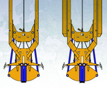 Manufacturer of diaphragm Wall foundation engineering equipment  with hydraulic and mechanical grabs and stop-end pipe extractor. MODEL&CO, foundation engineering  equipment manufacturer.