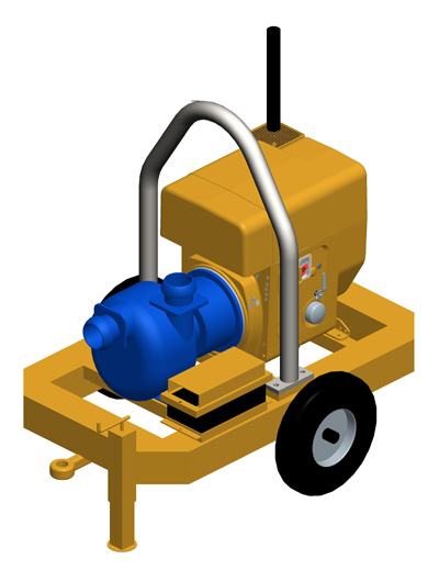 MODEL&CO, fabricante de bombas de lodos diesel autoaspirante P160D para obras de cimentaciones especiales