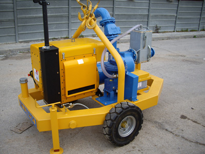 MODEL&CO, fabricante de bombas de lodos diesel autoaspirantes con circuito de vacío P160DV para obras de cimentaciones especiales