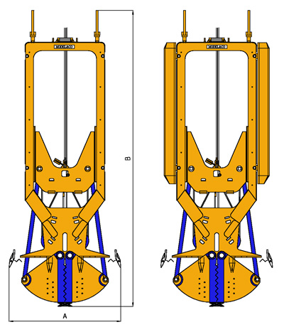 MODEL&CO, fabricante de cucharas mecánicas CMX para maquinaria de muro pantalla para obras de cimentaciones especiales