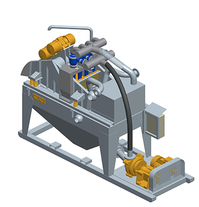 MODEL&CO, fabricante de desarenador est&aacute;ndar de lodos de simple ciclonado MD120S para obras de cimentaciones especiales. Fabricante de maquinaria de tratamiento de lodos