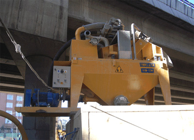 MODEL&CO, fabricante de desarenador est&aacute;ndar de lodos de simple ciclonado MD120S para obras de cimentaciones especiales. Fabricante de maquinaria de tratamiento de lodos