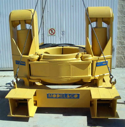 MODEL&CO, fabricante de extractor hidr&aacute;ulico de tubos de junta redonda HET1000-1500 para maquinaria de muro pantalla para obras de cimentaciones especiales