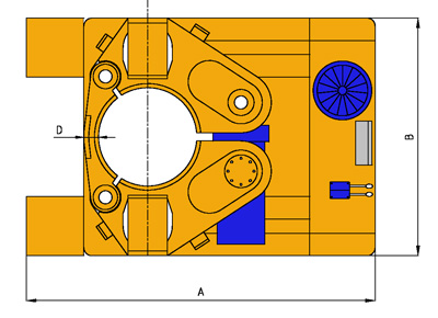 MODEL&CO, fabricante de extractor hidr&aacute;ulico de tubos de junta redonda HET600-800 para maquinaria de muro pantalla para obras de cimentaciones especiales
