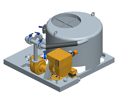 MODEL&CO, fabricante de mezclador discontinuo de lodos con tanque de precarga de agua M16D para obras de cimentaciones especiales