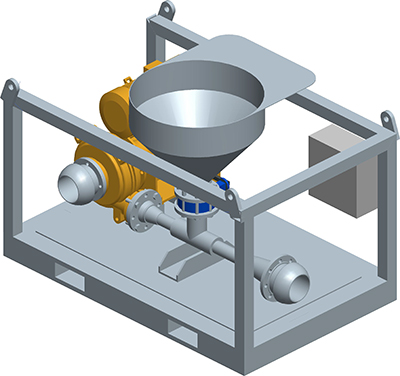 MODEL&CO, fabricante de mezclador discontinuo de lodos de perforación MV5 para obras de cimentaciones especiales. Fabricante de maquinaria de tratamiento de lodos