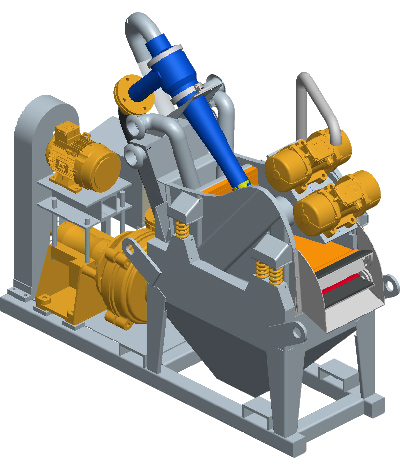 MODEL&CO, fabricante de mini desarenador de lodos de simple ciclonado MD12 para obras de cimentaciones especiales. Fabricante de maquinaria de tratamiento de lodos