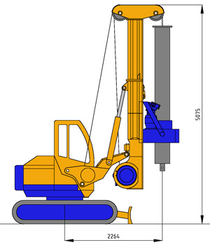MODEL&CO, fabricante de equipo de pilotes perforados de rotación con Kelly RF4S para obras de cimentaciones especiales