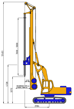MODEL&CO, fabricante de equipo de pilotes perforados de rotación con Kelly RF6 para obras de cimentaciones especiales