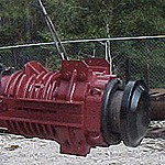 Used Delmag D30 (Diesel hammer) machine. Used driving precast concrete piles engineering foundation equipment for